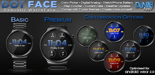 Dot Face HD Watch Face Widget & Live Wallpaper PC screenshot Dot Face HD Watch Face Widget & Live Wallpaper PC screenshot