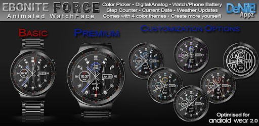 Ebonite Force HD WatchFace Widget & Live Wallpaper PC screenshot Ebonite Force HD WatchFace Widget & Live Wallpaper PC screenshot