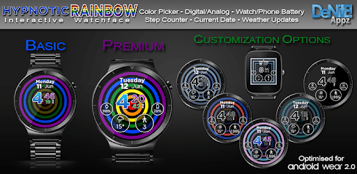 Hypnotic Rainbow Watch Face Widget Live Wallpaper PC screenshot Hypnotic Rainbow Watch Face Widget Live Wallpaper PC screenshot