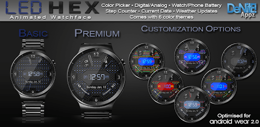 LED Hex HD Watch Face Widget & Live Wallpaper PC screenshot LED Hex HD Watch Face Widget & Live Wallpaper PC screenshot