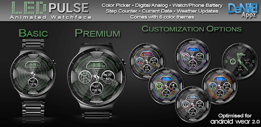 LED Pulse HD Watch Face Widget & Live Wallpaper PC screenshot LED Pulse HD Watch Face Widget & Live Wallpaper PC screenshot