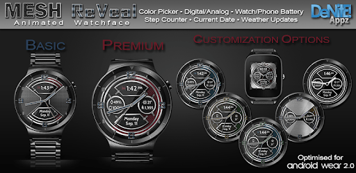 Mesh ReVeal HD Watch Face Widget & Live Wallpaper PC screenshot Mesh ReVeal HD Watch Face Widget & Live Wallpaper PC screenshot