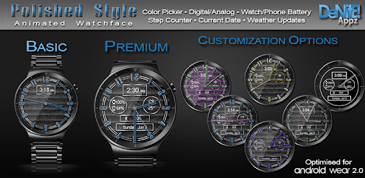 Polished Style HD Watch Face & Clock Widget PC screenshot Polished Style HD Watch Face & Clock Widget PC screenshot