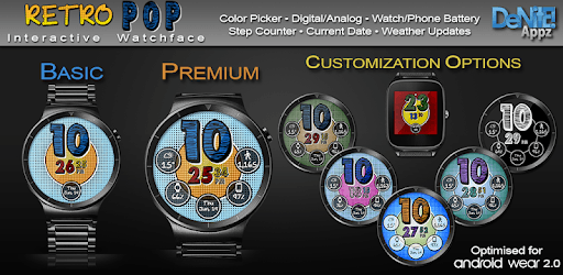 Retro Pop HD Watch Face Widget & Live Wallpaper PC screenshot Retro Pop HD Watch Face Widget & Live Wallpaper PC screenshot