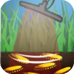gold metal detector icon