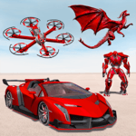 Drone Robot Car Transforming Game– Car Robot Games icon