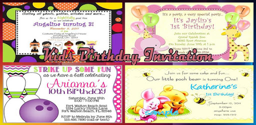 Kids Birthday Invitation Ideas PC screenshot