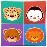Animals memory game for kids icon