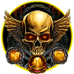 Golden Devil Skull Theme icon