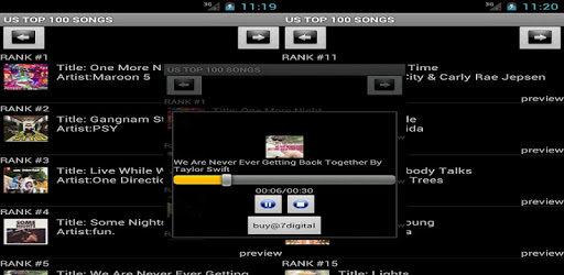 US TOP 100 SONGS PC screenshot US TOP 100 SONGS PC screenshot