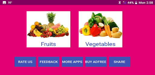 Learn Hindi Fruits and Vegetables Names PC screenshot Learn Hindi Fruits and Vegetables Names PC screenshot
