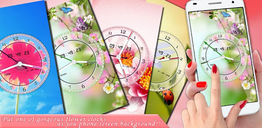 Flower Clock Live Wallpaper 2018: Luxury Watch 3D PC screenshot