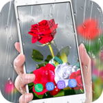Rose Live Wallpaper 2018 with Waterdrops icon