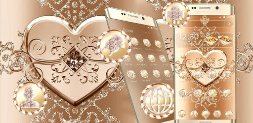 Diamond Heart Golden Theme PC screenshot