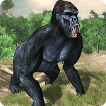 Angry gorilla vs Dinosaur: Wild Jungle Battle icon