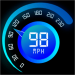 Speedometer - Car distance tracker or speed meter icon