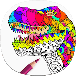 Adult Dinosaur Coloring Pages icon