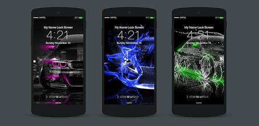 Neon Cars Lock Screen PC screenshot Neon Cars Lock Screen PC screenshot