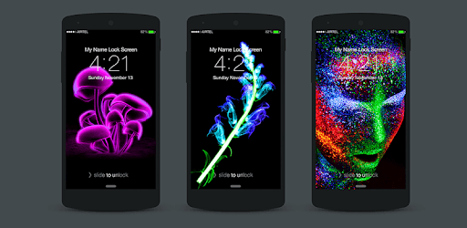 3D Neon Lock Screen PC screenshot