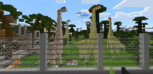 Jurassic Craft World MCPE Map PC screenshot