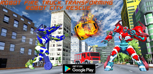 Robot Fire Truck Transforming Robot City Rescue PC screenshot