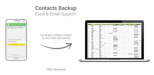 Contacts Backup--Excel & Email PC screenshot
