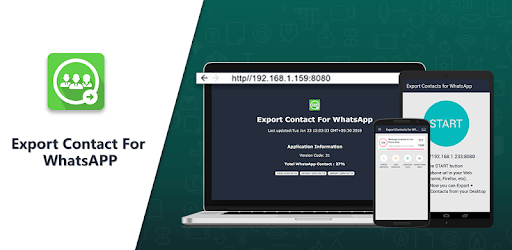 Export Contacts For WhatsApp PC screenshot