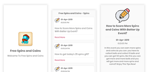 Free Spins and Coins - Daily New Links and Tips PC screenshot Free Spins and Coins - Daily New Links and Tips PC screenshot