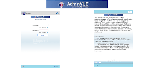 AdminVUE PC screenshot AdminVUE PC screenshot