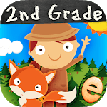 Animal Second Grade Math Games for Kids Free App icon
