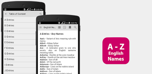 English Names and Meanings PC screenshot English Names and Meanings PC screenshot