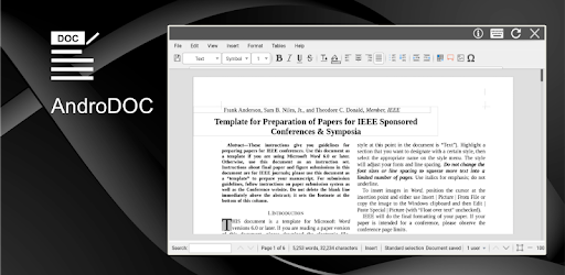 AndroDOC editor for Doc & Word PC screenshot AndroDOC editor for Doc & Word PC screenshot