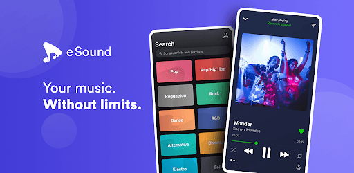 eSound: Free Music Player for MP3 music streaming PC screenshot