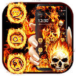 Evil Skull Fire Theme icon