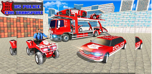 US Police Quad Bike Car Transporter Games PC screenshot