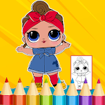 Dolls Surprise Coloring Book Lol icon