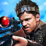 Realistic sniper game icon
