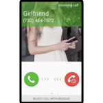 Fake Call Girlfriend prank icon