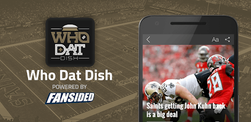 Who Dat Dish: News for New Orleans Saints Fans PC screenshot