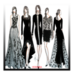 fashion design drawing icon