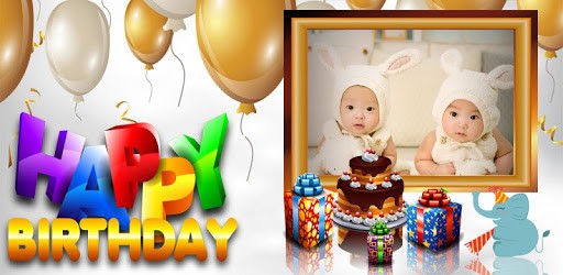 birthday photo frame with name and photo PC screenshot