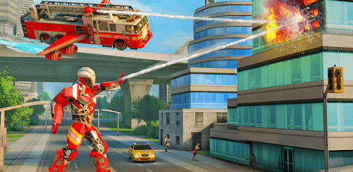 Flying Firefighter Truck Transform Robot Games PC screenshot Flying Firefighter Truck Transform Robot Games PC screenshot