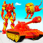 Flying Tank Transform Robot War: Lion Robot Games icon