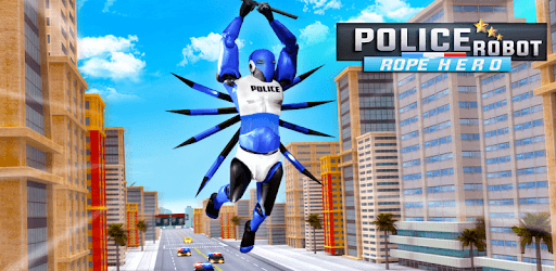 Flying Police Robot Rope Hero: Gangster Crime City PC screenshot
