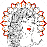 Adults Coloring Book - Mandala Coloring icon