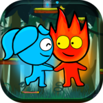 Red boy and Blue girl in Forest Temple Maze icon