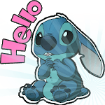 Cute Blue Koala Stitch Stickers for WhatsApp icon
