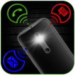 Flashlight on call, SMS and Alerts icon
