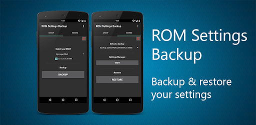 ROM Settings Backup PC screenshot