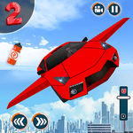 Flying Car Shooting Game: Modern Car Games 2021 icon
